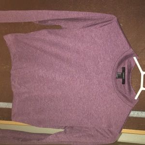Purple turtle neck crop top. Size large